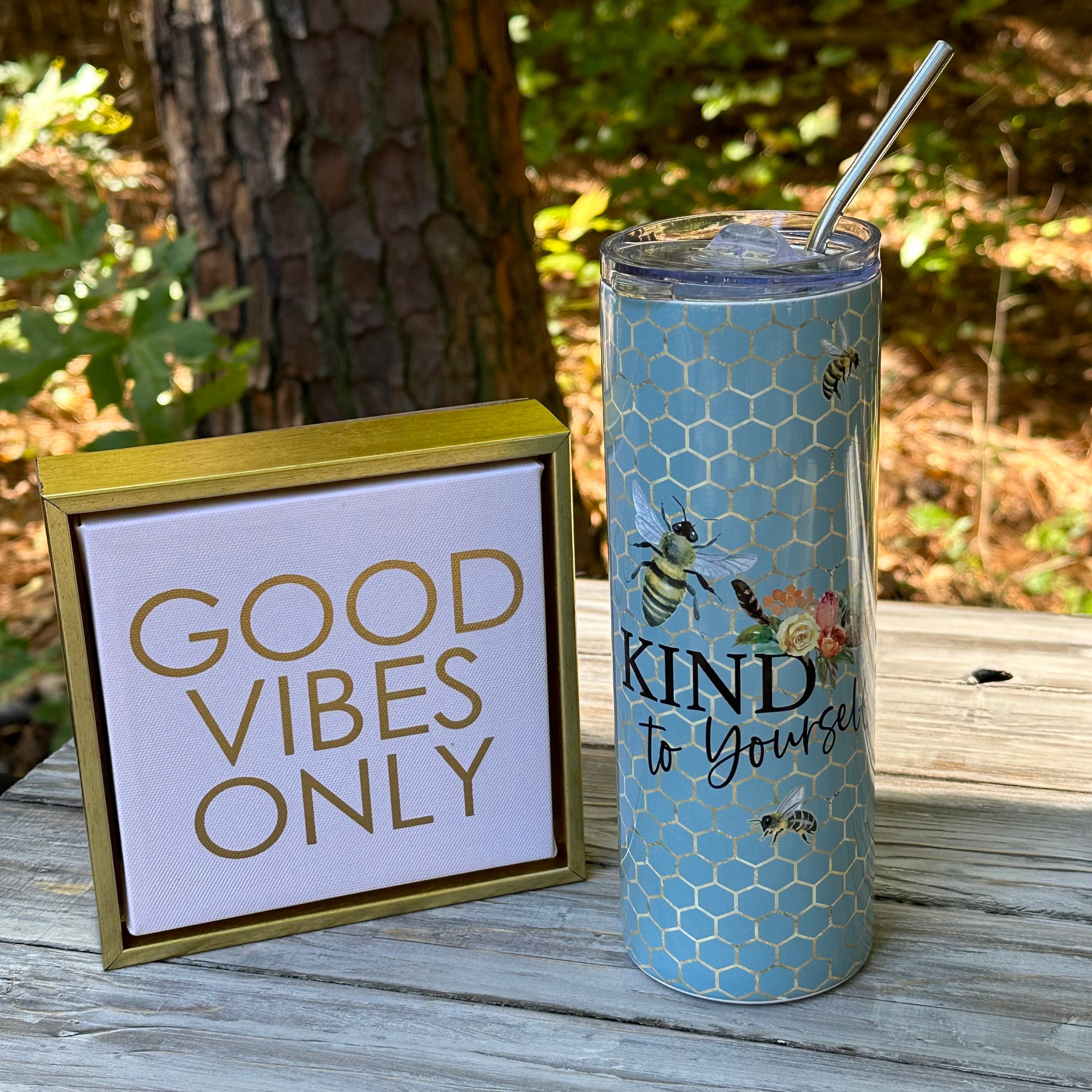 Bee Tumbler For Women, Bee Gifts, Bee Tumbler With Straw, Be - Inspire  Uplift
