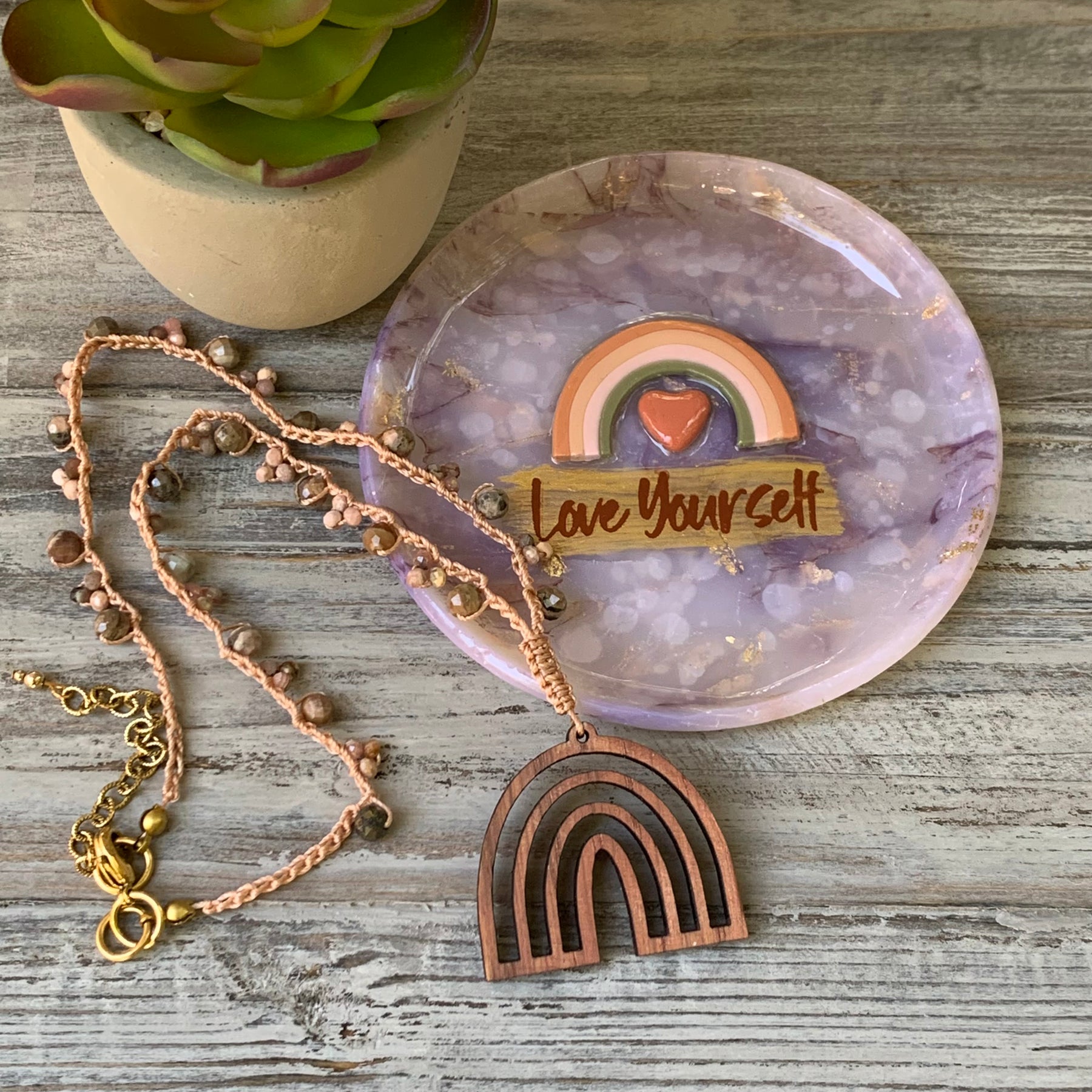 Love Yourself – Rainbow Dish