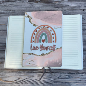 Love Yourself - Rainbow Journal - Personalized