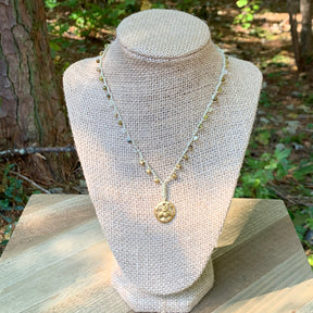 gold honey bee necklace