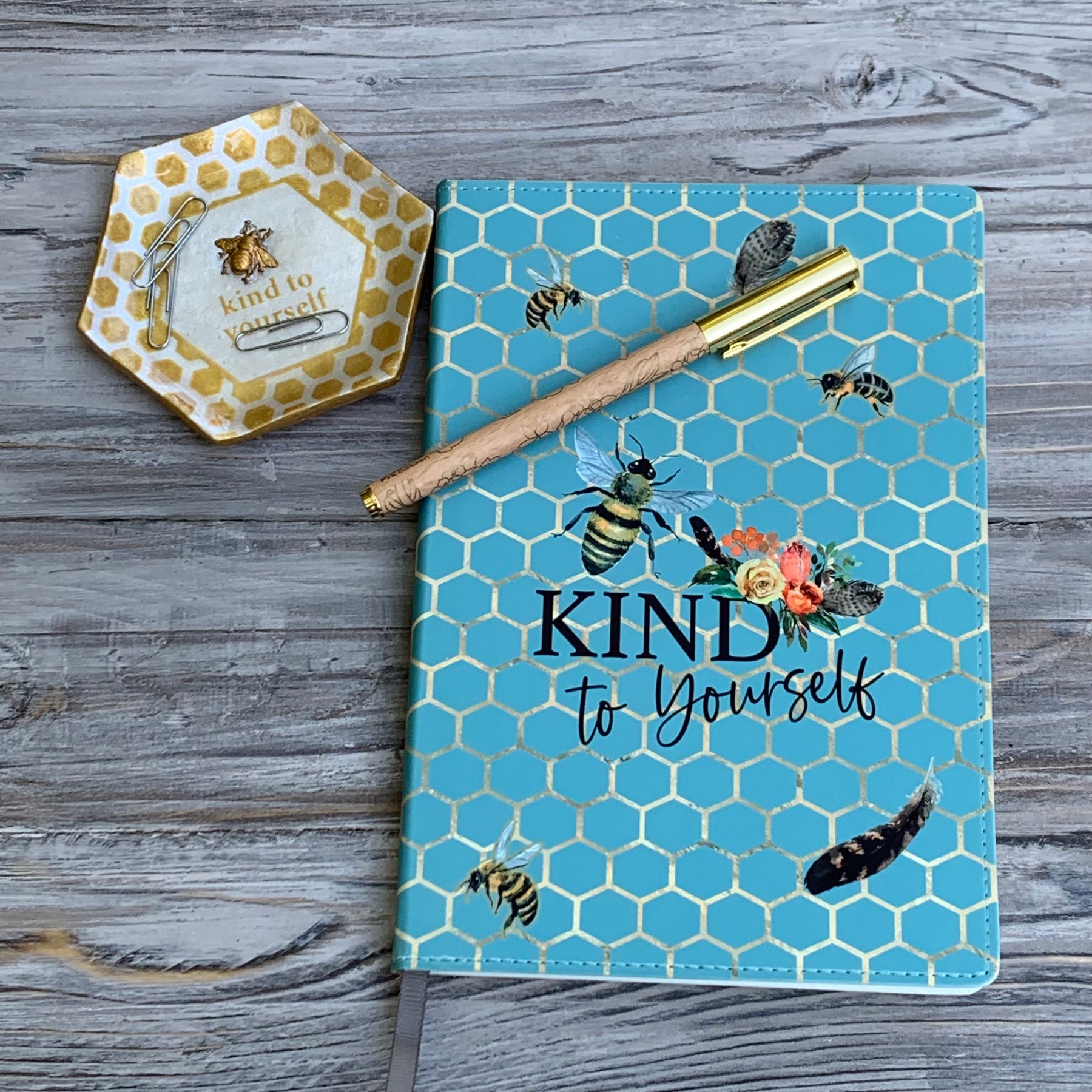 Be Kind to Yourself – Bee Journal – Personalized
