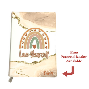 Love Yourself - Rainbow Journal - Personalized